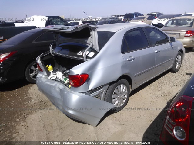 1NXBR32E66Z587942 - 2006 TOYOTA COROLLA CE/LE/S SILVER photo 4