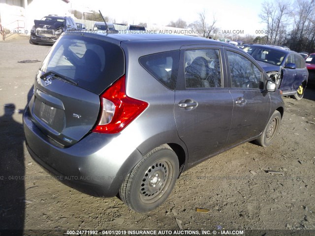 3N1CE2CP7GL376035 - 2016 NISSAN VERSA NOTE S/S PLUS/SV/SL/SR GRAY photo 4