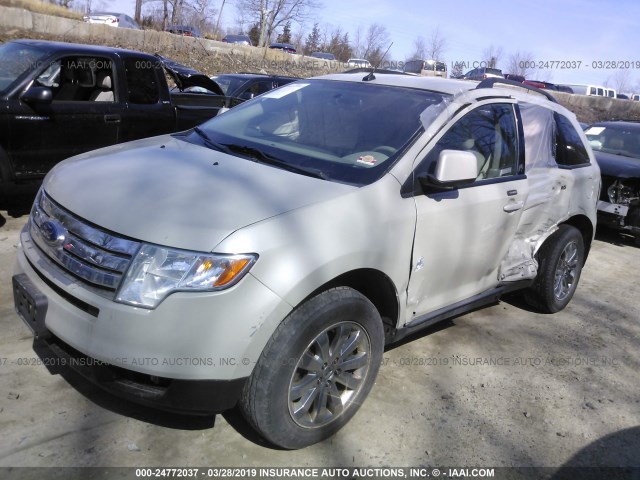 2FMDK48C17BB14935 - 2007 FORD EDGE SEL WHITE photo 2