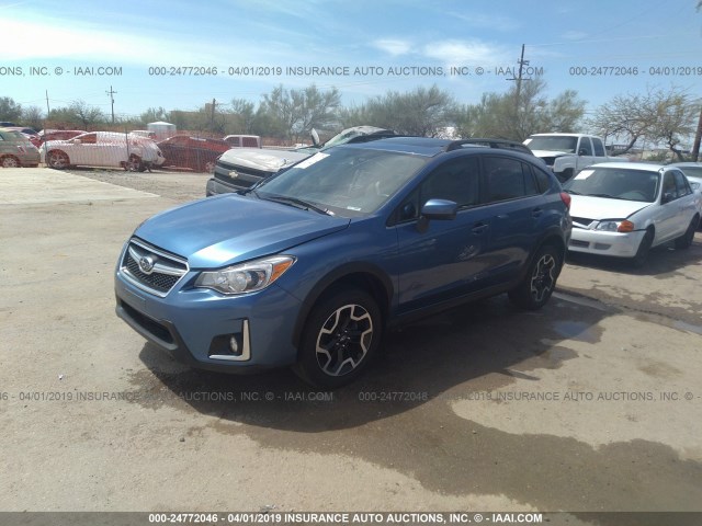 JF2GPABC2G8226352 - 2016 SUBARU CROSSTREK PREMIUM BLUE photo 2