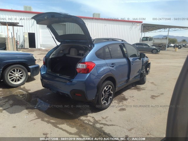 JF2GPABC2G8226352 - 2016 SUBARU CROSSTREK PREMIUM BLUE photo 4