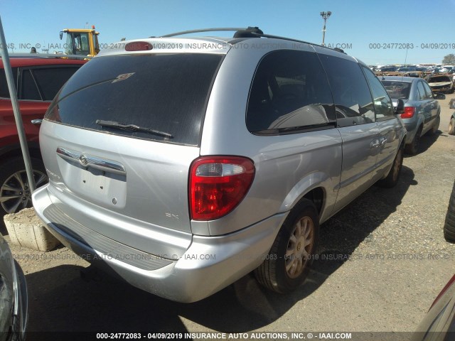 2C8GP74L91R395843 - 2001 CHRYSLER TOWN & COUNTRY EX SILVER photo 4