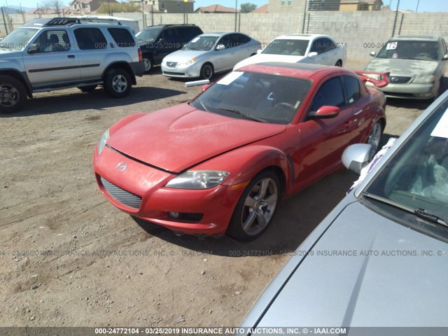 JM1FE17N440125964 - 2004 MAZDA RX8 RED photo 2