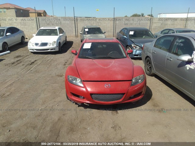 JM1FE17N440125964 - 2004 MAZDA RX8 RED photo 6