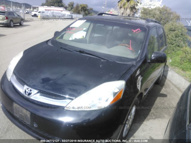 5TDZK22C69S231533 - 2009 TOYOTA SIENNA XLE/XLE LIMITED BLACK photo 2