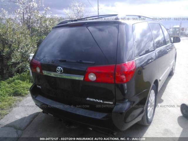 5TDZK22C69S231533 - 2009 TOYOTA SIENNA XLE/XLE LIMITED BLACK photo 4