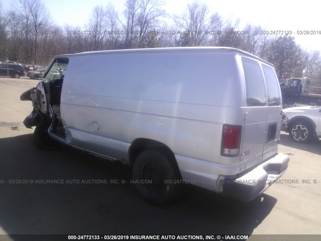 1FTRE14271HA59138 - 2001 FORD ECONOLINE E150 VAN SILVER photo 3