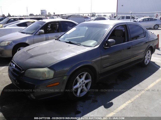 JN1DA31D13T513572 - 2003 NISSAN MAXIMA GLE/GXE/SE GRAY photo 2