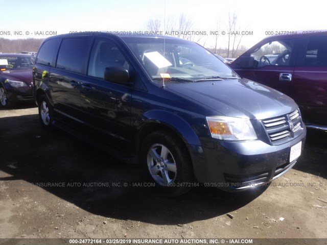 2D8HN44E99R554028 - 2009 DODGE GRAND CARAVAN SE BLUE photo 1