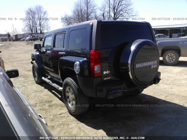 5GTDN13E878204548 - 2007 HUMMER H3 BLUE photo 3