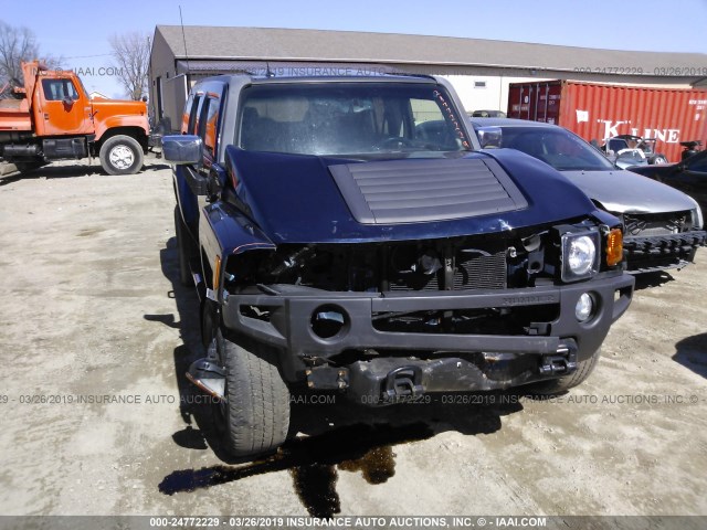 5GTDN13E878204548 - 2007 HUMMER H3 BLUE photo 6