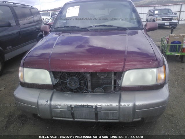 KNDJA723415043780 - 2001 KIA SPORTAGE RED photo 6