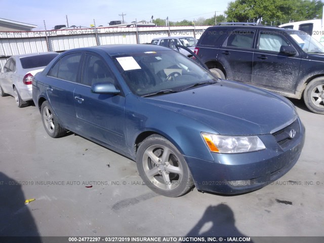 5NPEU46F06H079551 - 2006 HYUNDAI SONATA GLS/LX BLUE photo 1