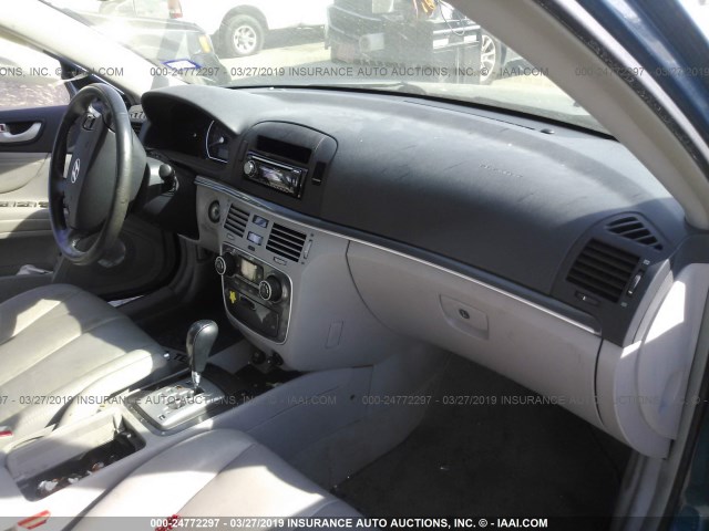 5NPEU46F06H079551 - 2006 HYUNDAI SONATA GLS/LX BLUE photo 5