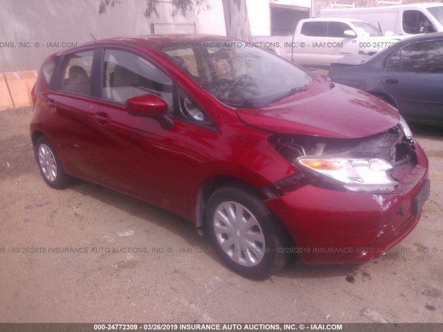 3N1CE2CP5FL356025 - 2015 NISSAN VERSA NOTE S/S PLUS/SV/SL/SR RED photo 1