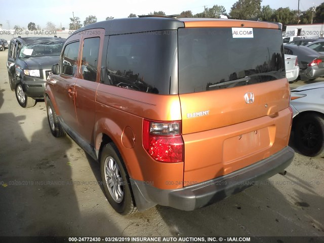 5J6YH28786L010835 - 2006 HONDA ELEMENT EX ORANGE photo 3