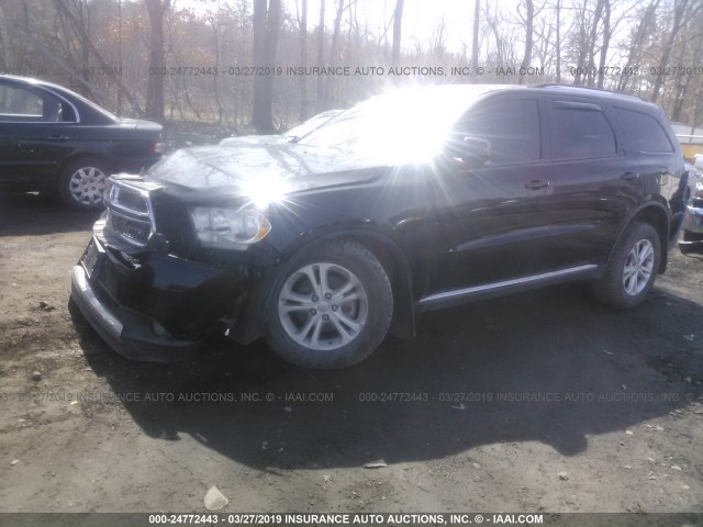 1D4RD4GG3BC633893 - 2011 DODGE DURANGO CREW BLACK photo 2