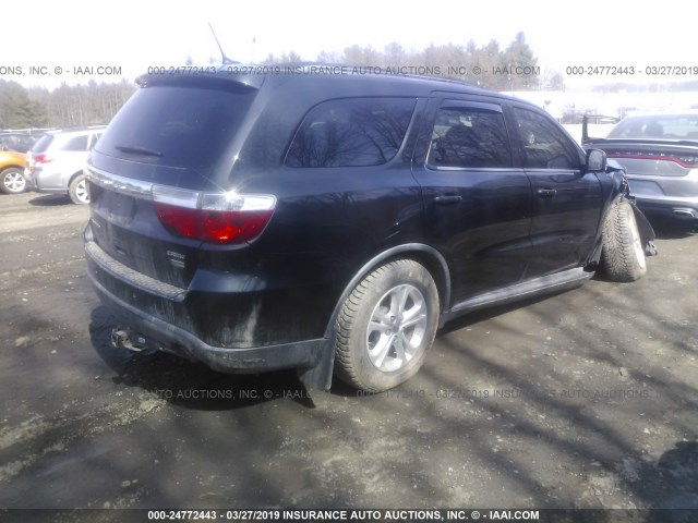 1D4RD4GG3BC633893 - 2011 DODGE DURANGO CREW BLACK photo 4