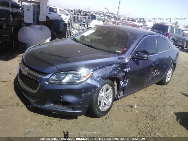 1G11B5SL6FF287684 - 2015 CHEVROLET MALIBU LS BLUE photo 2