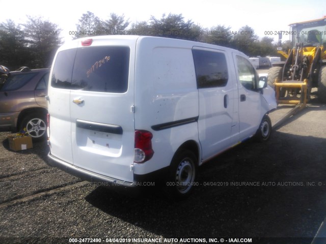 3N63M0ZN1GK691863 - 2016 CHEVROLET CITY EXPRESS LT WHITE photo 4