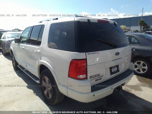 1FMZU75K33ZB45270 - 2003 FORD EXPLORER LIMITED WHITE photo 3