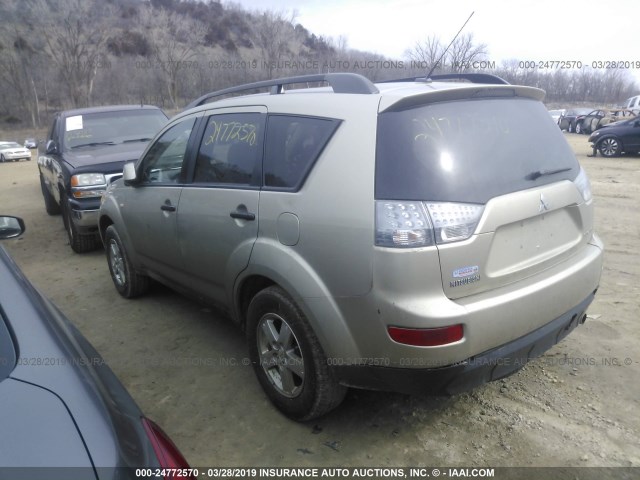 JA4MS31X27Z011588 - 2007 MITSUBISHI OUTLANDER ES/LS 棕色 照片 3