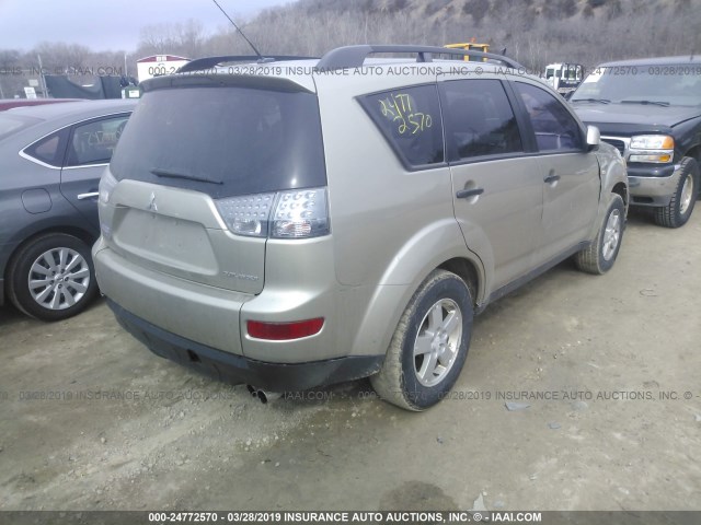 JA4MS31X27Z011588 - 2007 MITSUBISHI OUTLANDER ES/LS 棕色 照片 4