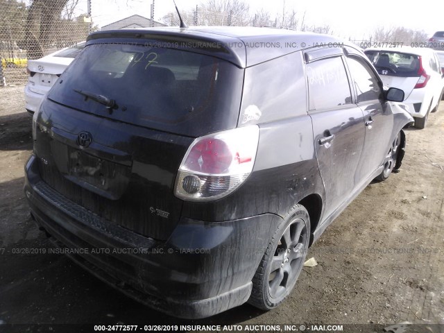 2T1KY30E56C550081 - 2006 TOYOTA COROLLA MATRIX XRS BLACK photo 4