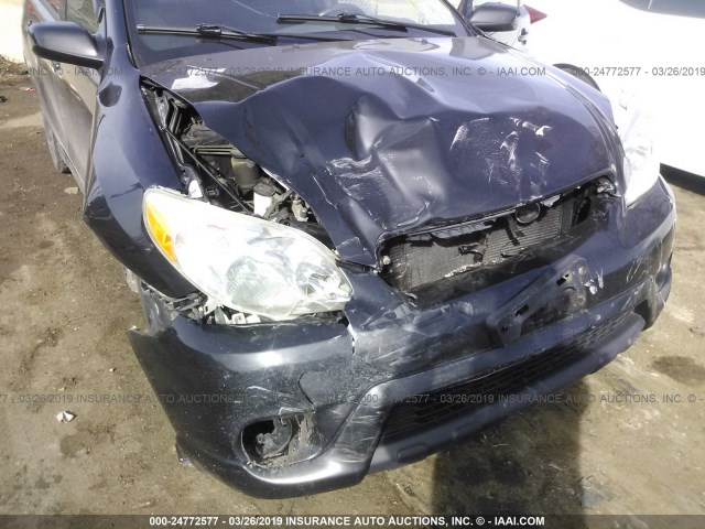 2T1KY30E56C550081 - 2006 TOYOTA COROLLA MATRIX XRS BLACK photo 6