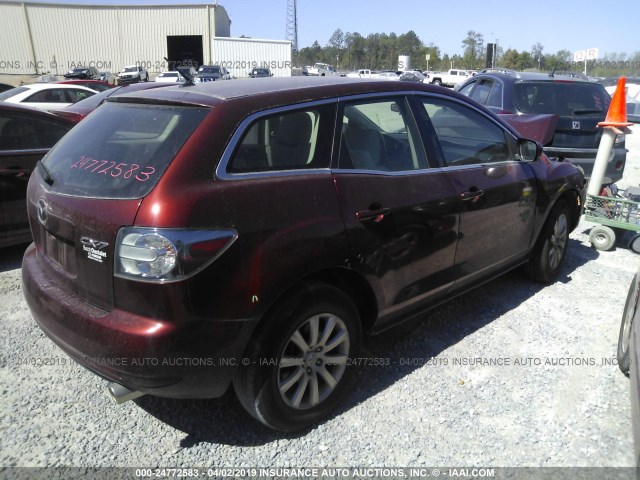 JM3ER2W59A0326284 - 2010 MAZDA CX-7 RED photo 4