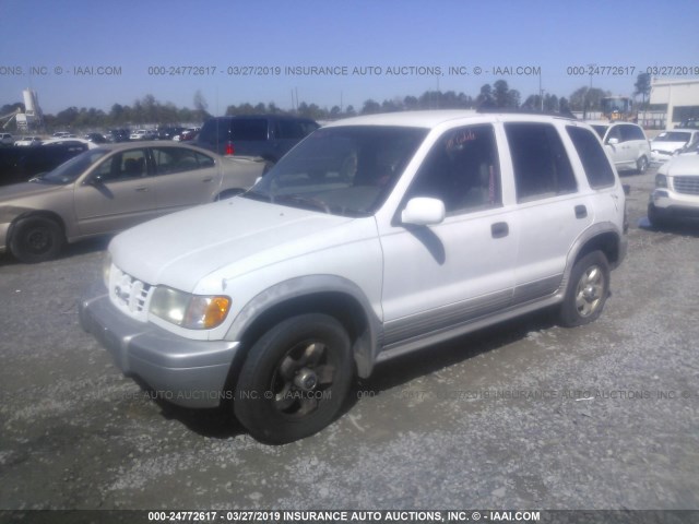 KNDJB7239X5605663 - 1999 KIA SPORTAGE WHITE photo 2