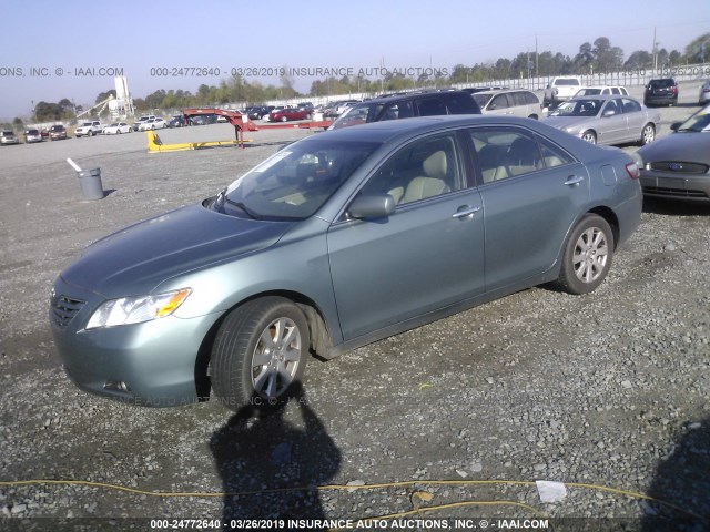 4T1BE46K09U873212 - 2009 TOYOTA CAMRY SE/LE/XLE TURQUOISE photo 2