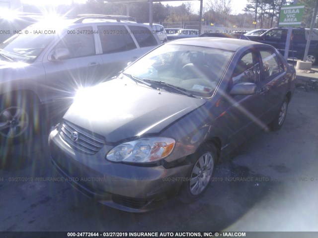 2T1BR38E83C165109 - 2003 TOYOTA COROLLA CE/LE/S GRAY photo 2