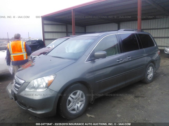 5FNRL387X7B083367 - 2007 HONDA ODYSSEY EXL GRAY photo 2