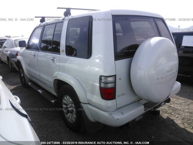 JACDJ58X317J17611 - 2001 ISUZU TROOPER S/LS/LIMITED 白色 照片 3