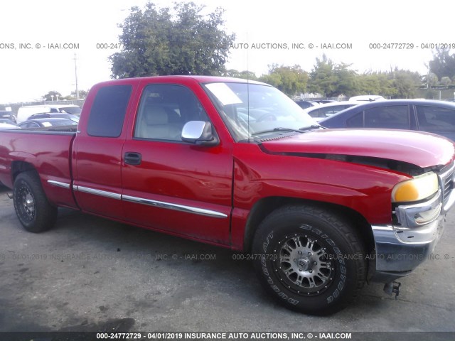 1GTEC19T9YZ331635 - 2000 GMC NEW SIERRA C1500 RED photo 1