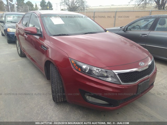 KNAGN4A79B5070148 - 2011 KIA OPTIMA EX/SX RED photo 1