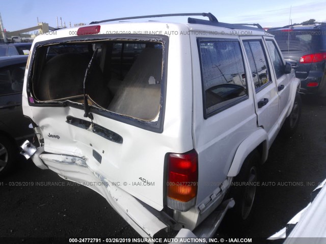 1J4FT68S1WL122765 - 1998 JEEP CHEROKEE SPORT/CLASSIC WHITE photo 4