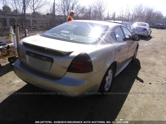 2G2WP522051230400 - 2005 PONTIAC GRAND PRIX GOLD photo 4
