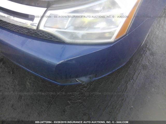 1FAHP35N78W257448 - 2008 FORD FOCUS SE/SEL/SES BLUE photo 6