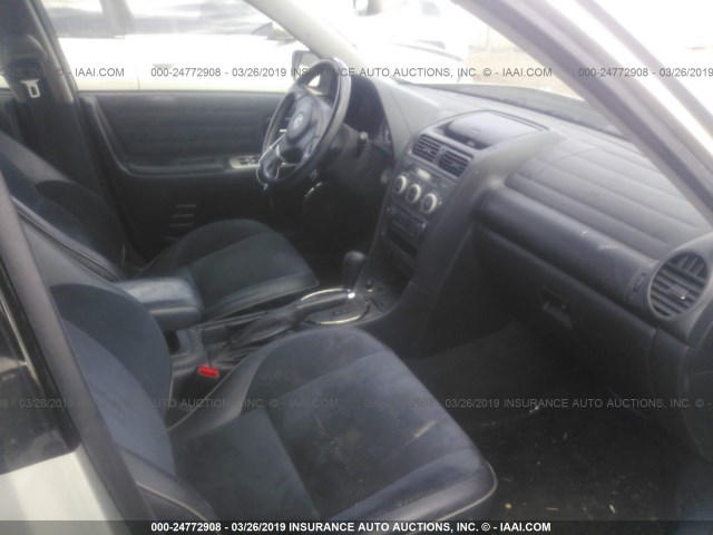 JTHBD192550095670 - 2005 LEXUS IS 300 SILVER photo 5