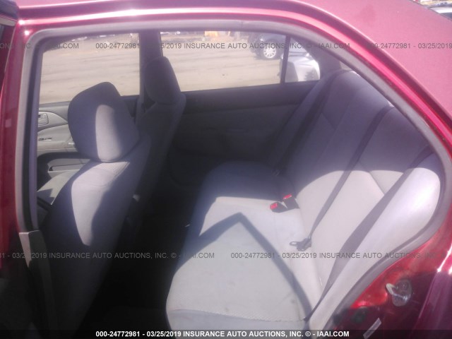 JA3AJ26E86U016608 - 2006 MITSUBISHI LANCER ES RED photo 8