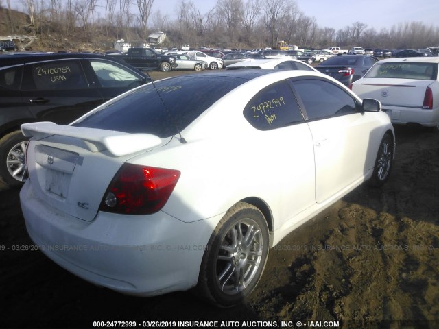 JTKDE177970205654 - 2007 TOYOTA SCION TC WHITE photo 4