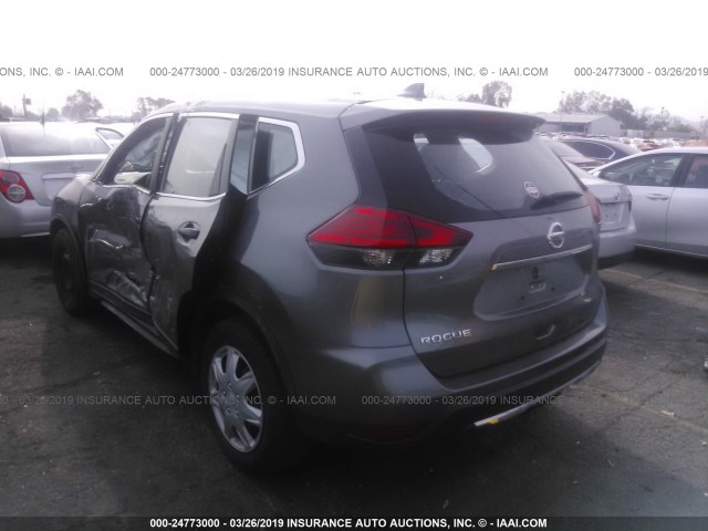 JN8AT2MT0HW148948 - 2017 NISSAN ROGUE S/SL/SV GRAY photo 3