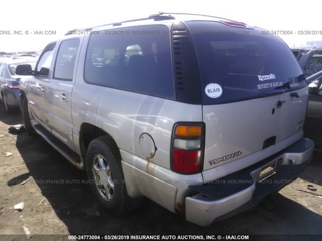 1GKFK66U04J109080 - 2004 GMC YUKON XL DENALI SILVER photo 3