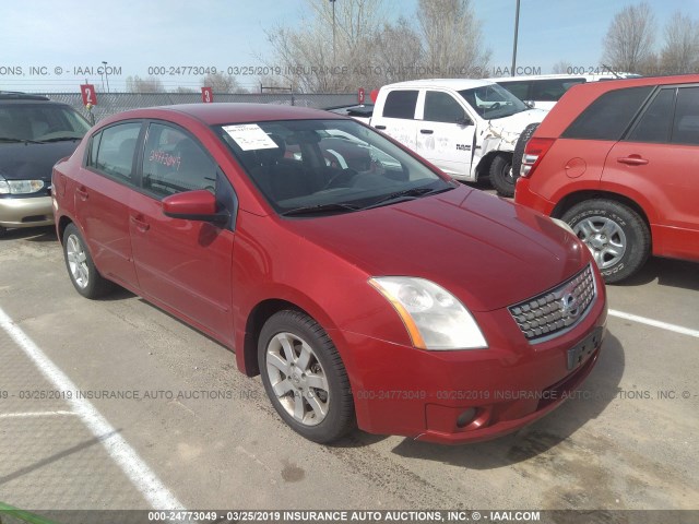 3N1AB61E59L657195 - 2009 NISSAN SENTRA 2.0/2.0S/2.0SL RED photo 1