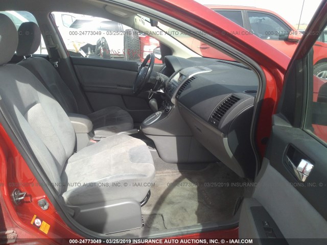 3N1AB61E59L657195 - 2009 NISSAN SENTRA 2.0/2.0S/2.0SL RED photo 5