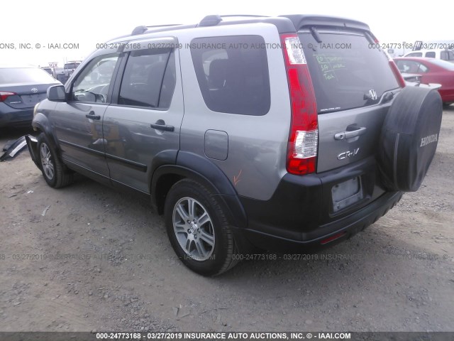 JHLRD78876C009089 - 2006 HONDA CR-V EX GRAY photo 3