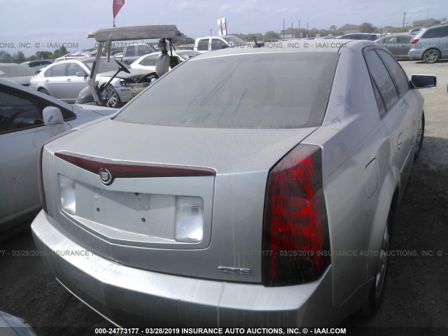 1G6DP577770179535 - 2007 CADILLAC CTS HI FEATURE V6 SILVER photo 4