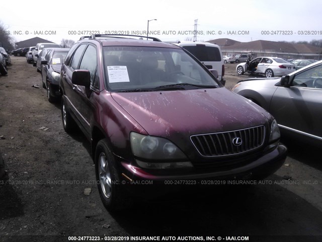 JT6HF10U7Y0132296 - 2000 LEXUS RX 300 RED photo 1